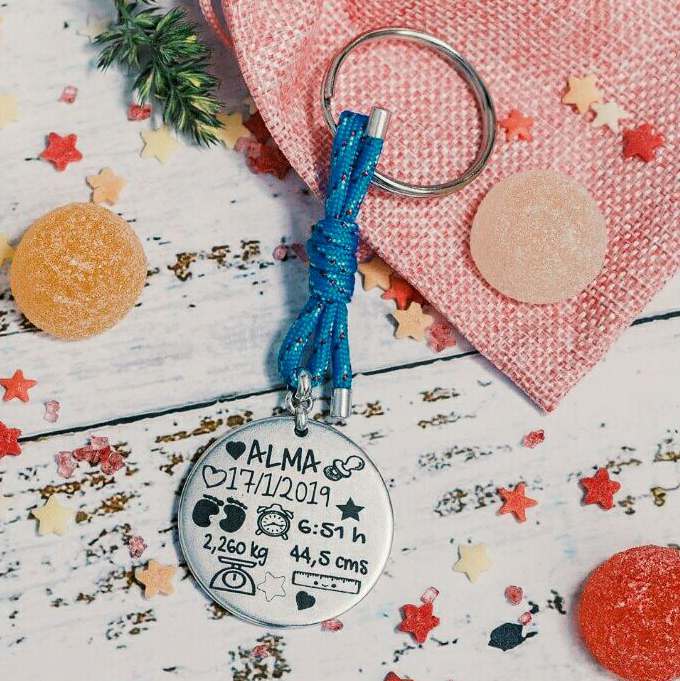Llavero natalicio personalizado