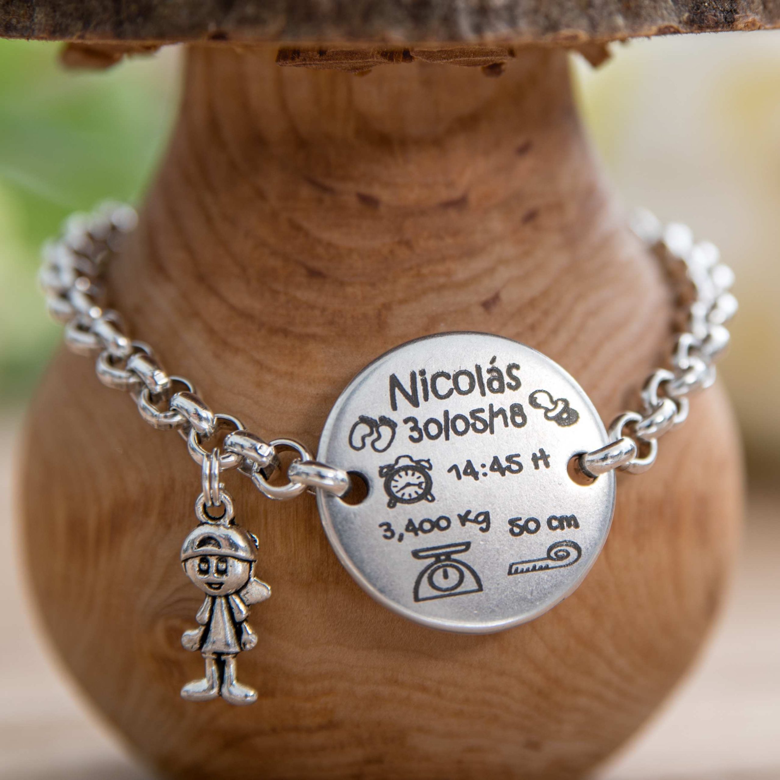 Pulsera personalizada natalicio