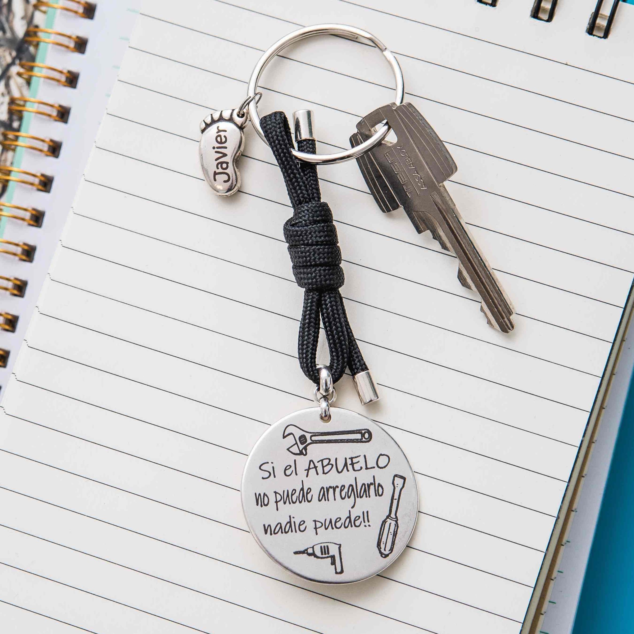 Llavero personalizado abuelo manitas