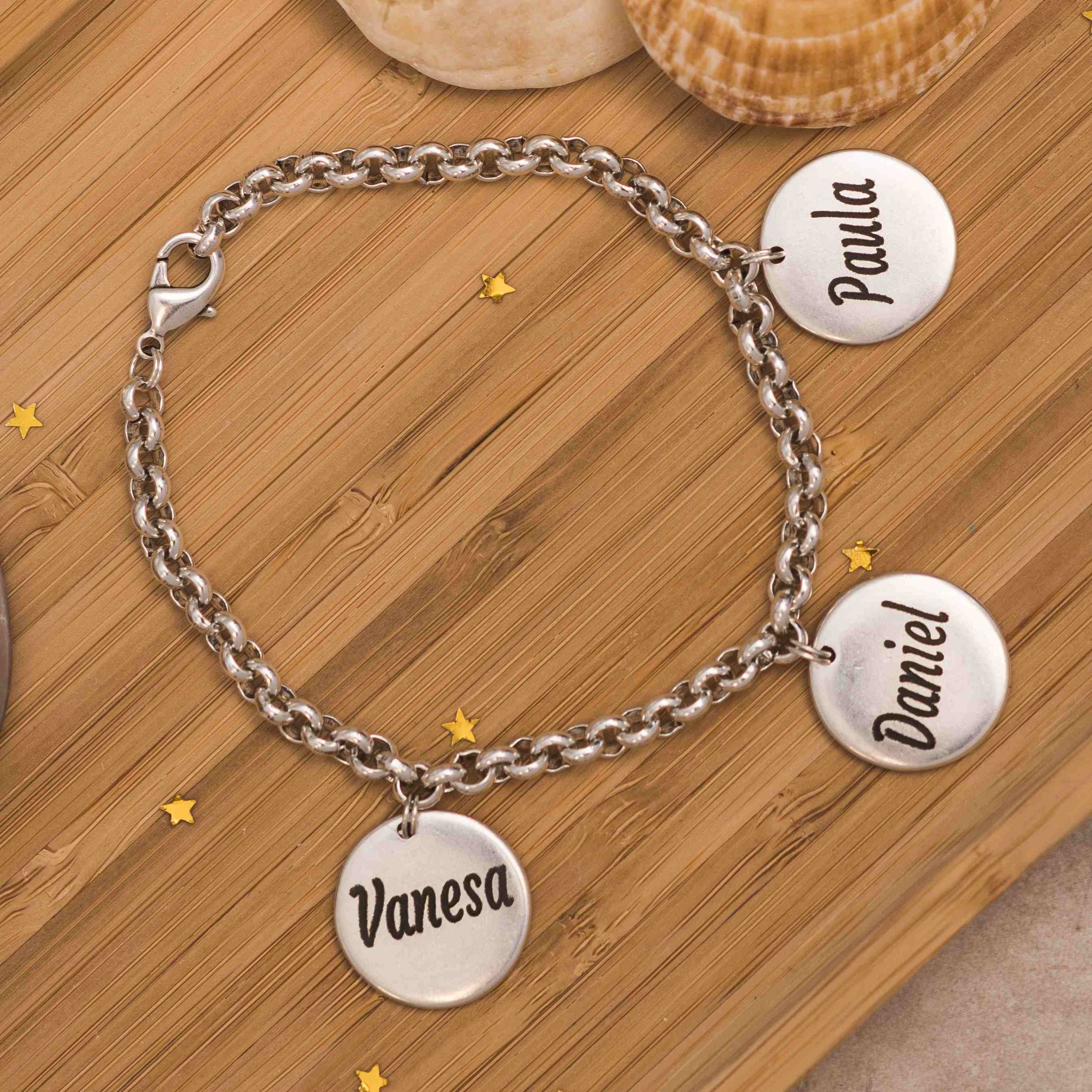 Pulsera personalizada medallas