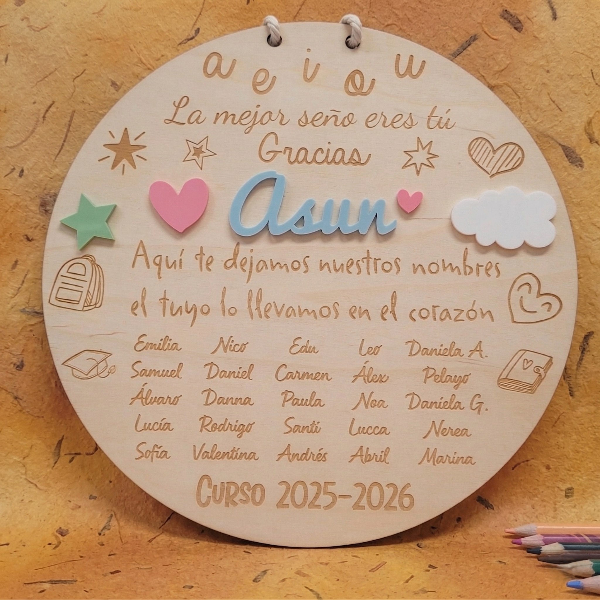 Placa personalizada seño