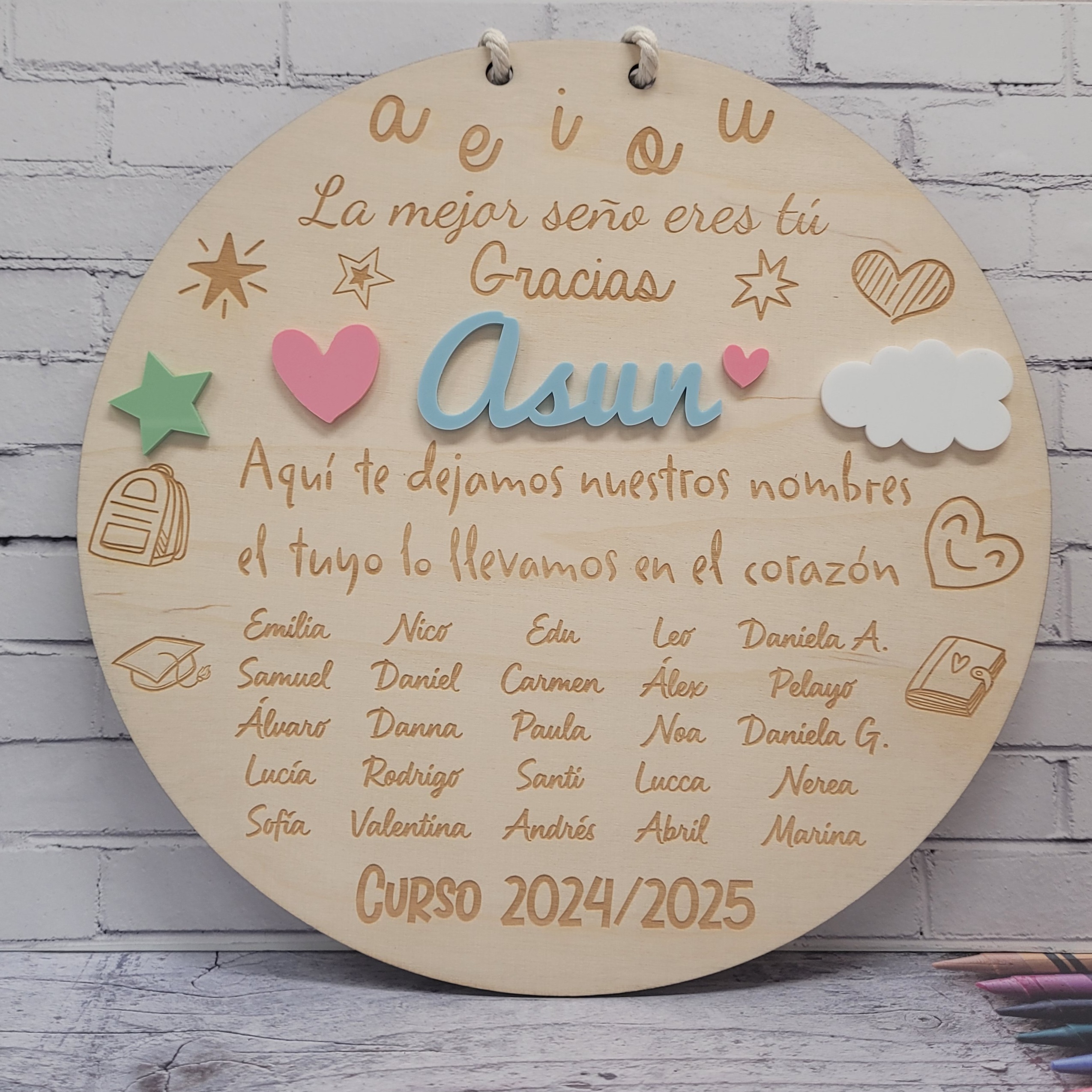 Placa personalizada seño