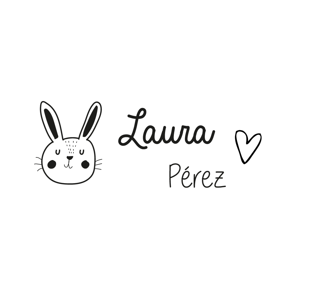 Sello personalizado conejito
