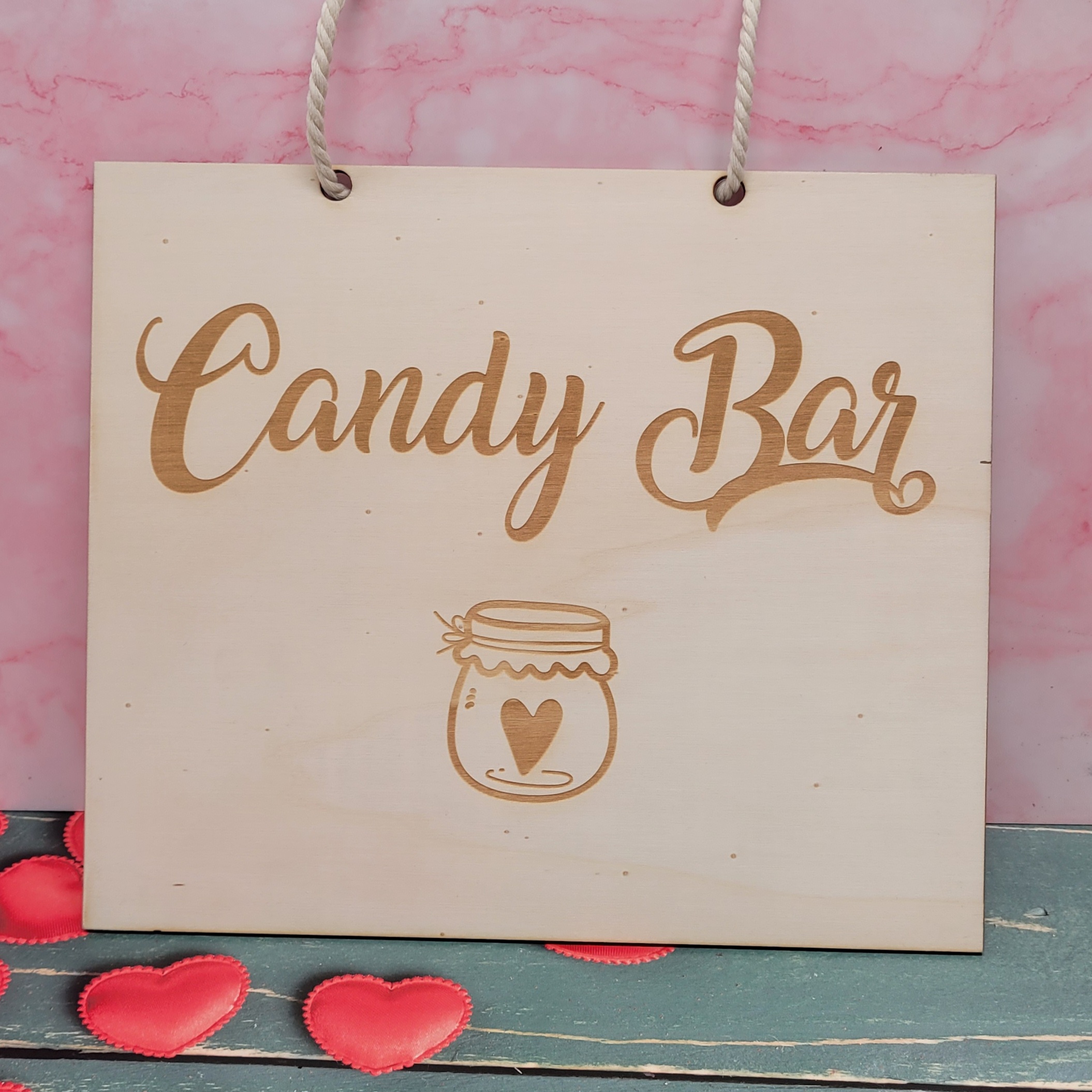 Cartel de boda candy bar