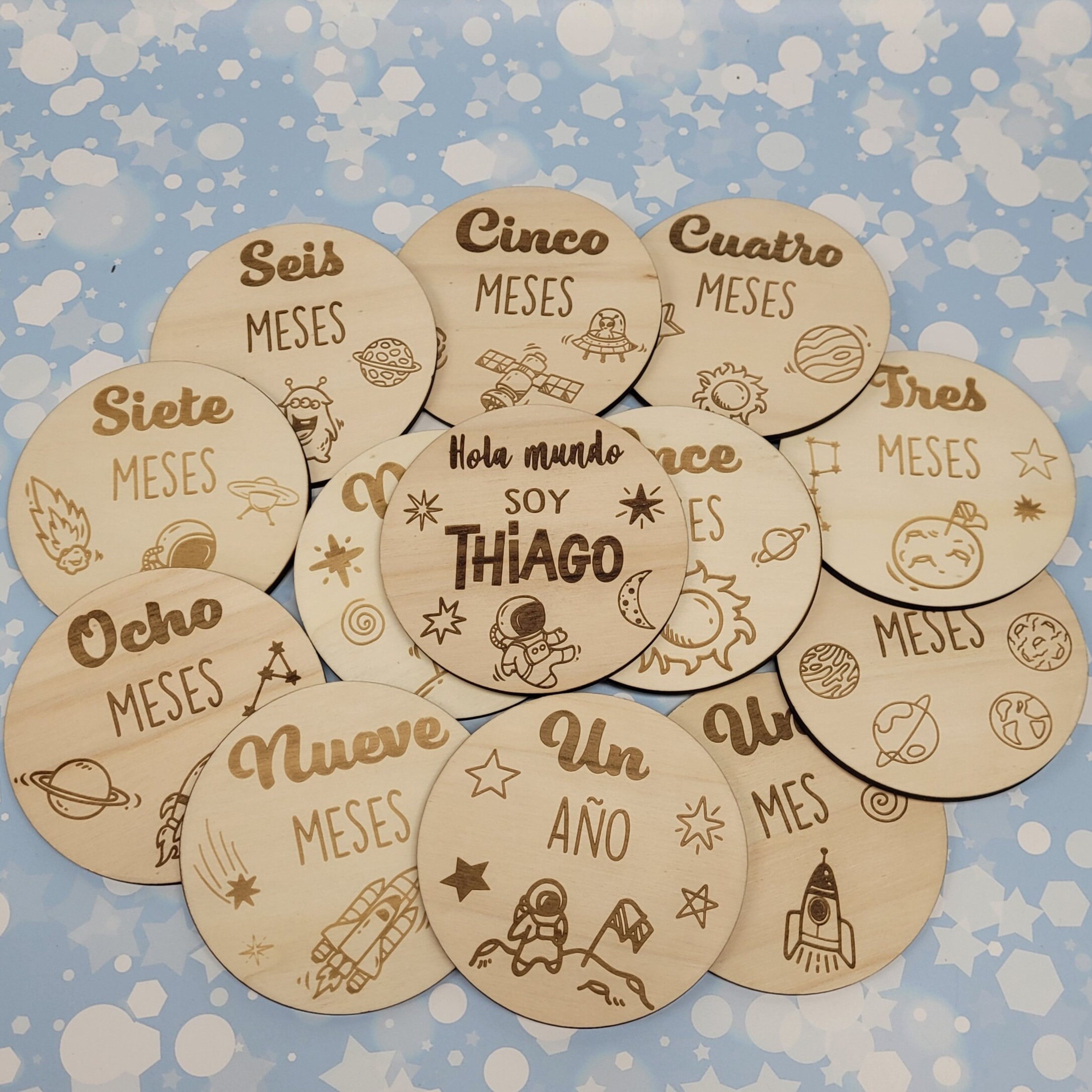 Cumple mes personalizado cosmos