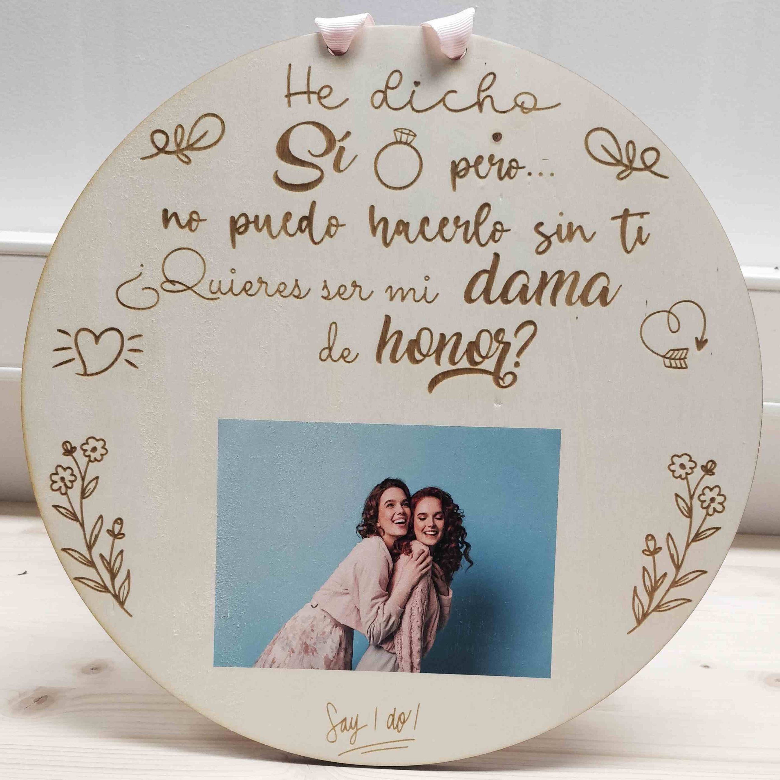 Disco personalizado dama de honor