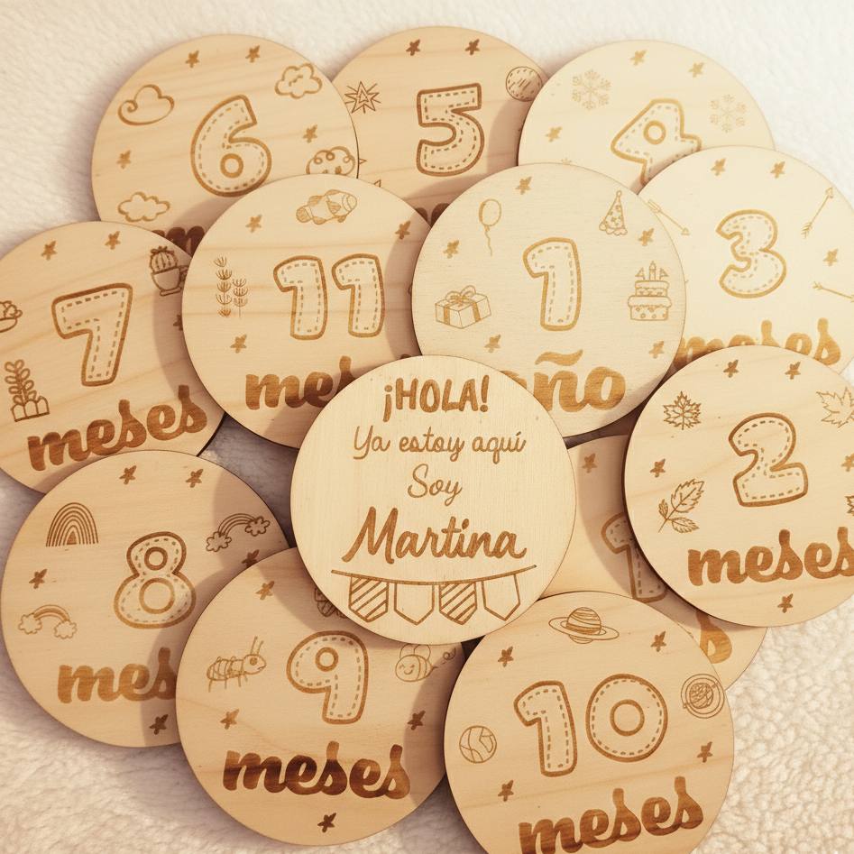 Disco cumple mes personalizado