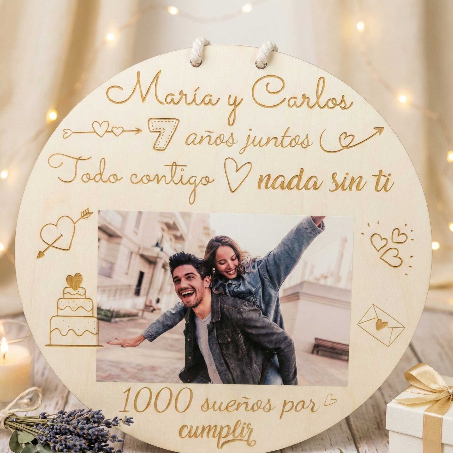 Placa juntos personalizada