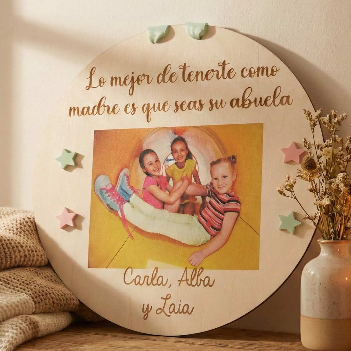 Tabla regalo abuela personalizada