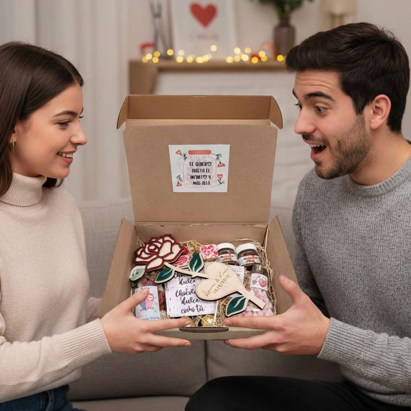 Caja chuches llaveros personalizados