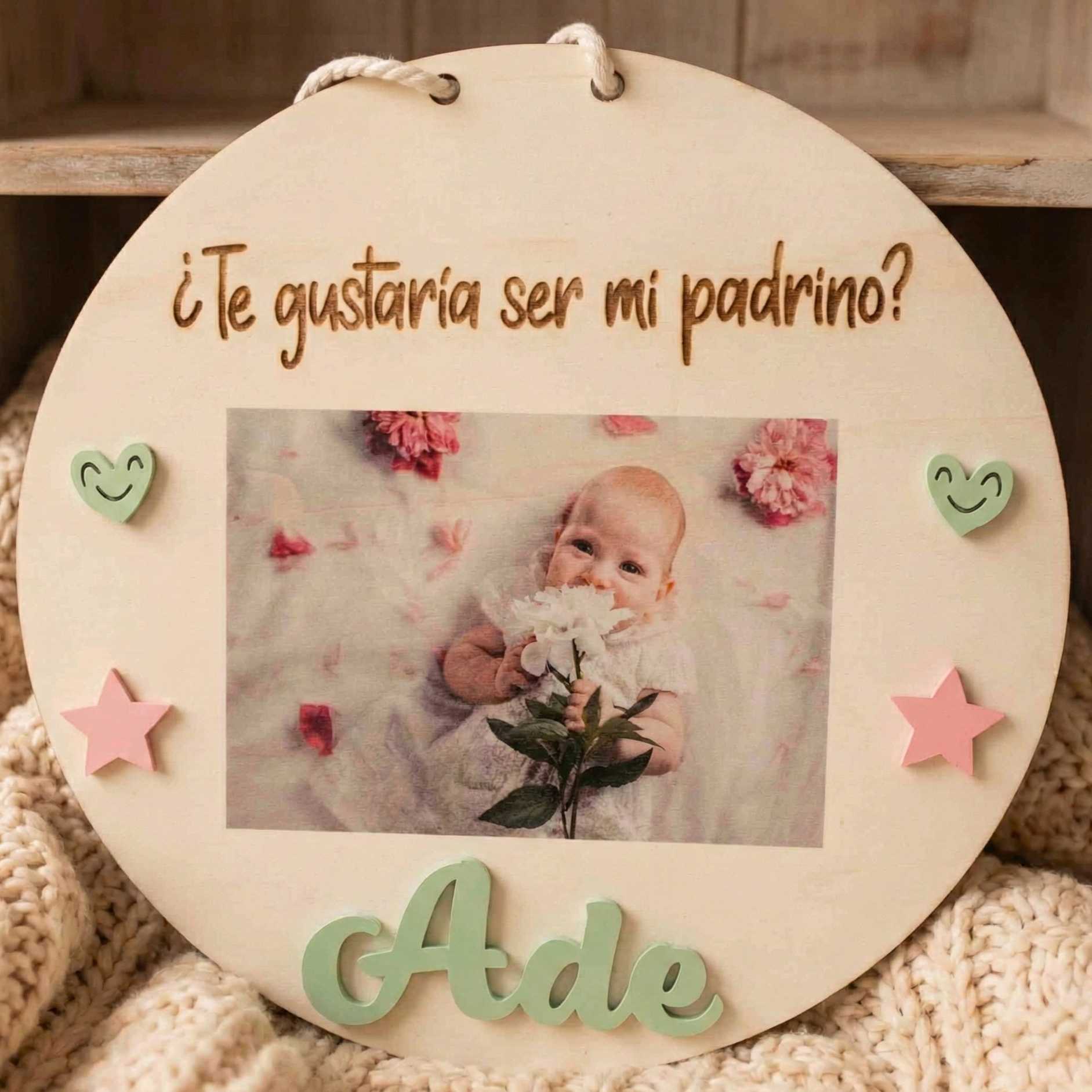 Placa quieres ser mi padrino