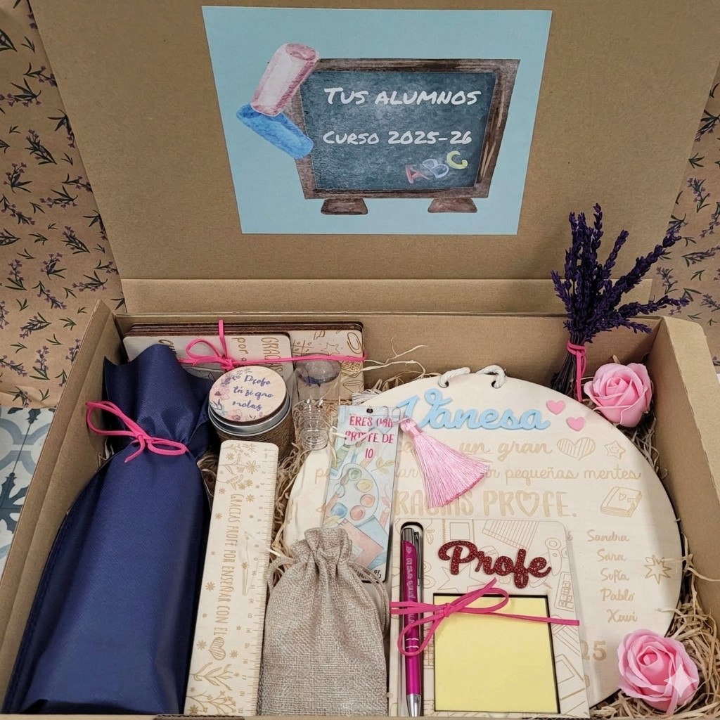 Caja profe regalo