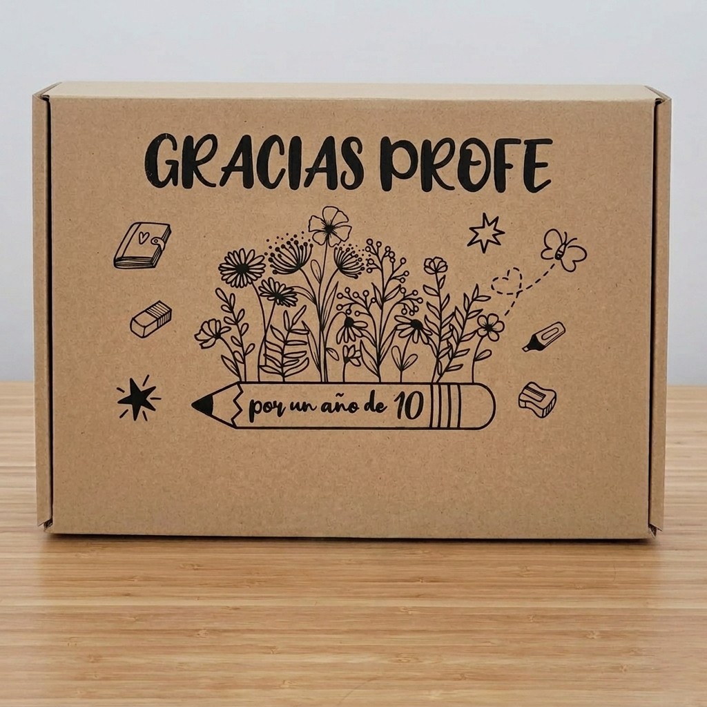 Caja regalo profe