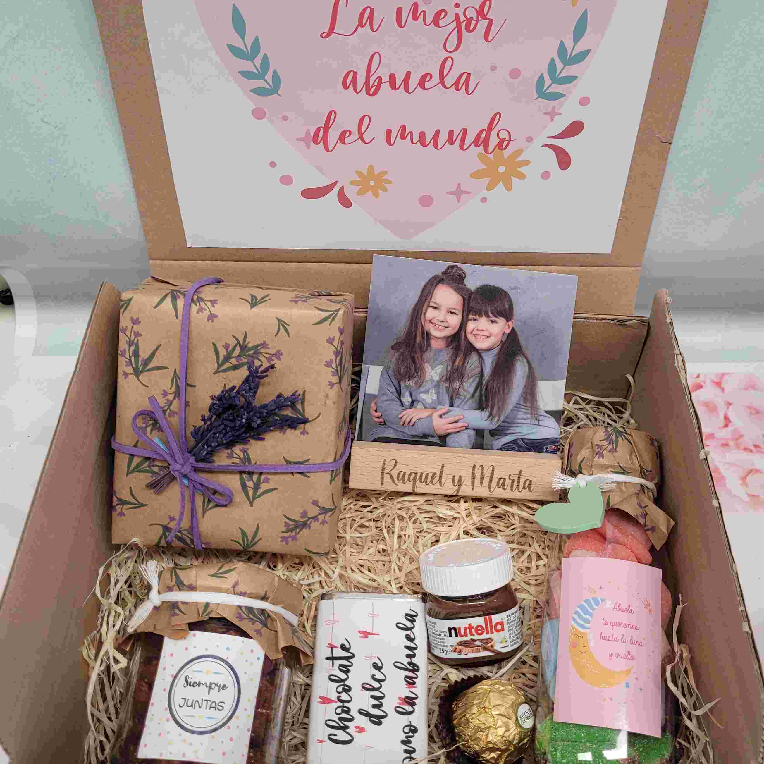 Caja personalizada regalo abuela