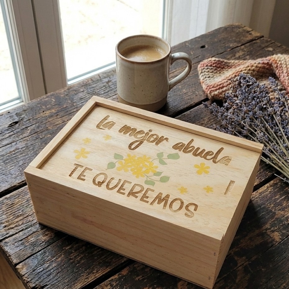Caja personalizada llavero abuela