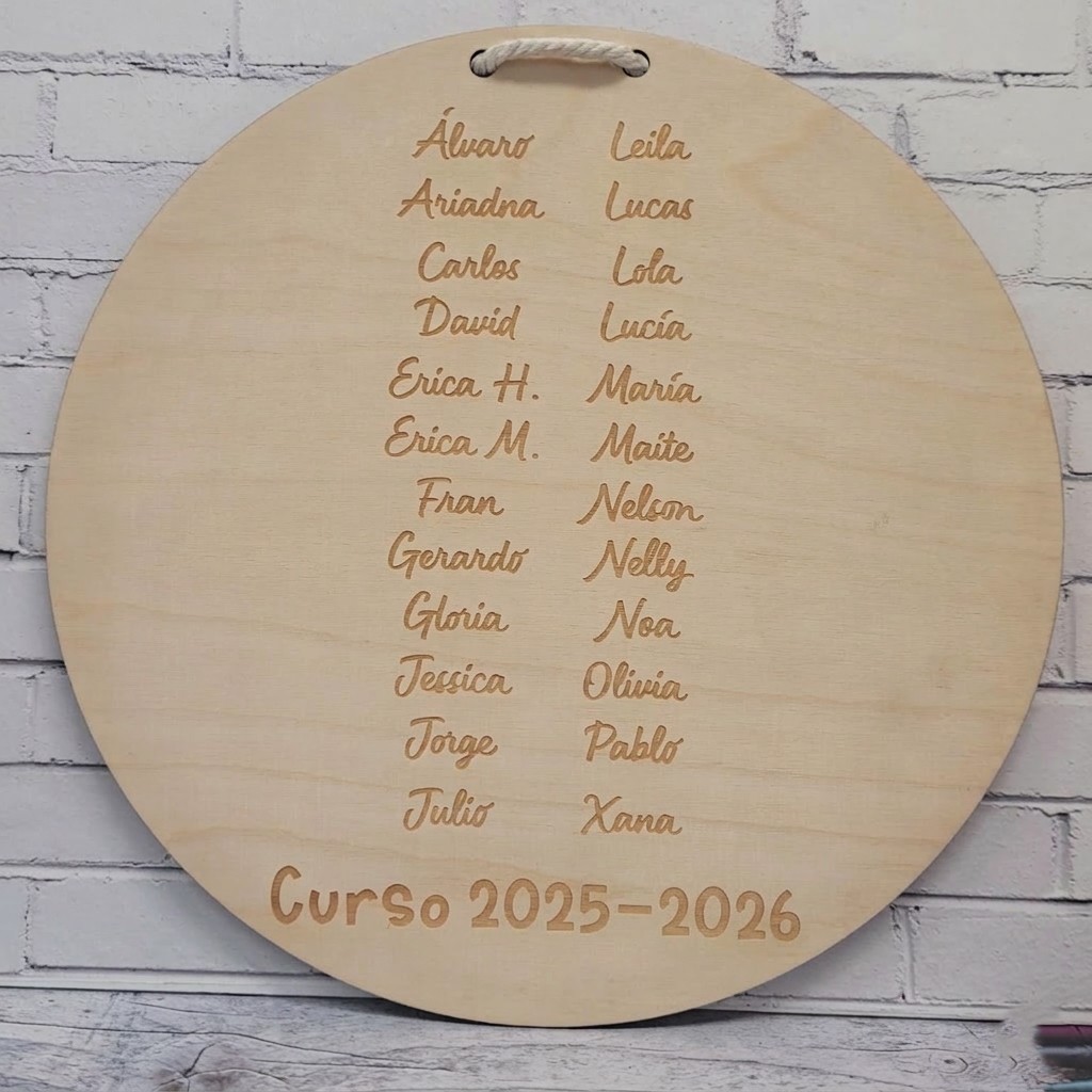 Placa personalizada profe foto