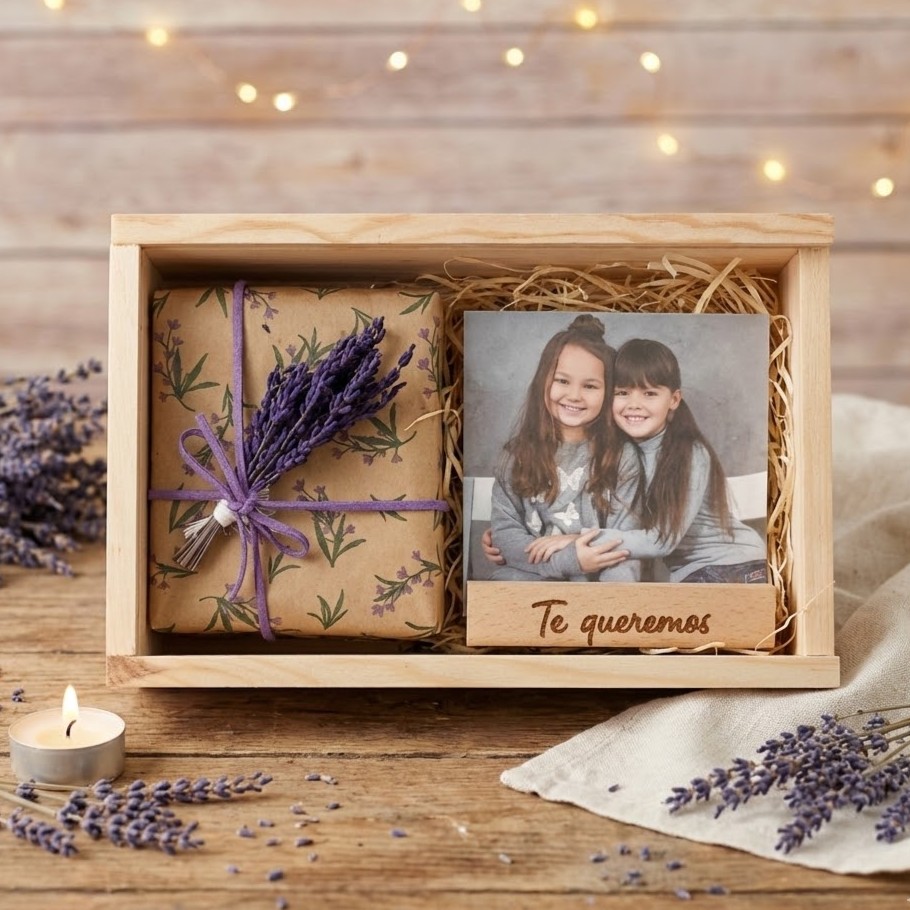 Caja regalo abuela te queremos