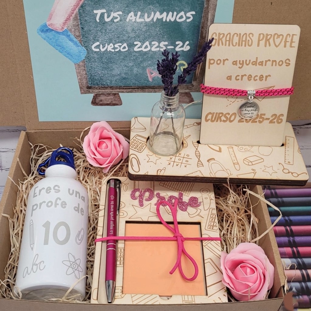 Caja regalo original para profesora