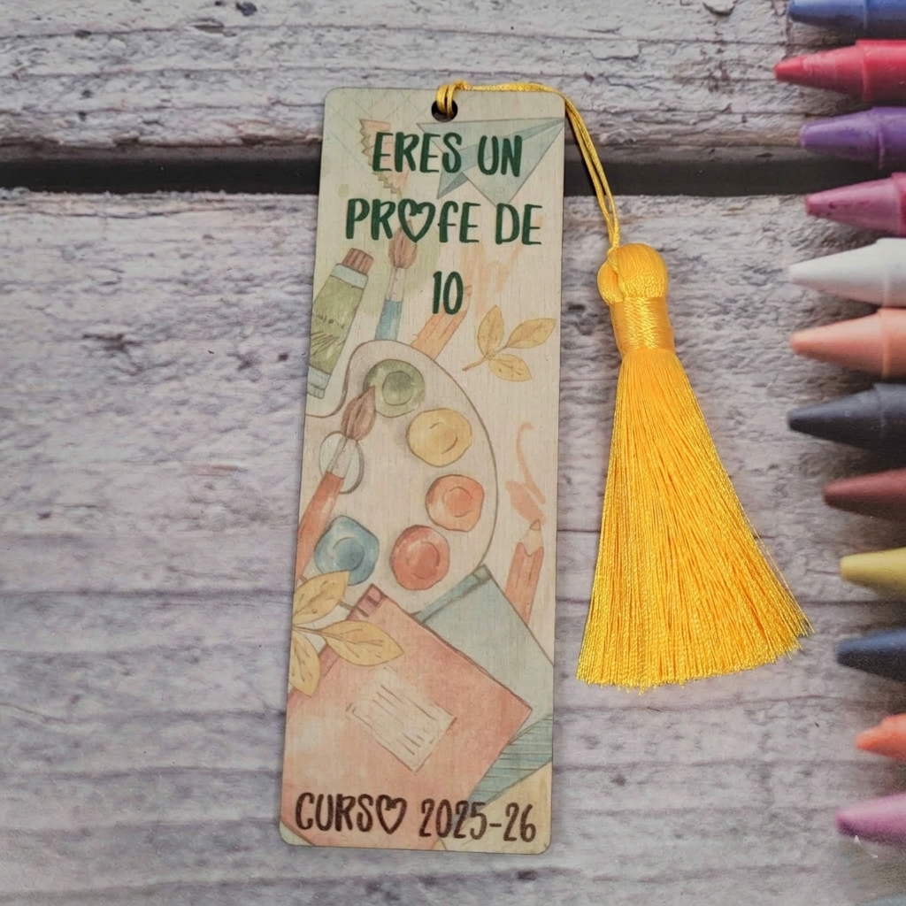 Marcapáginas regalo profesor