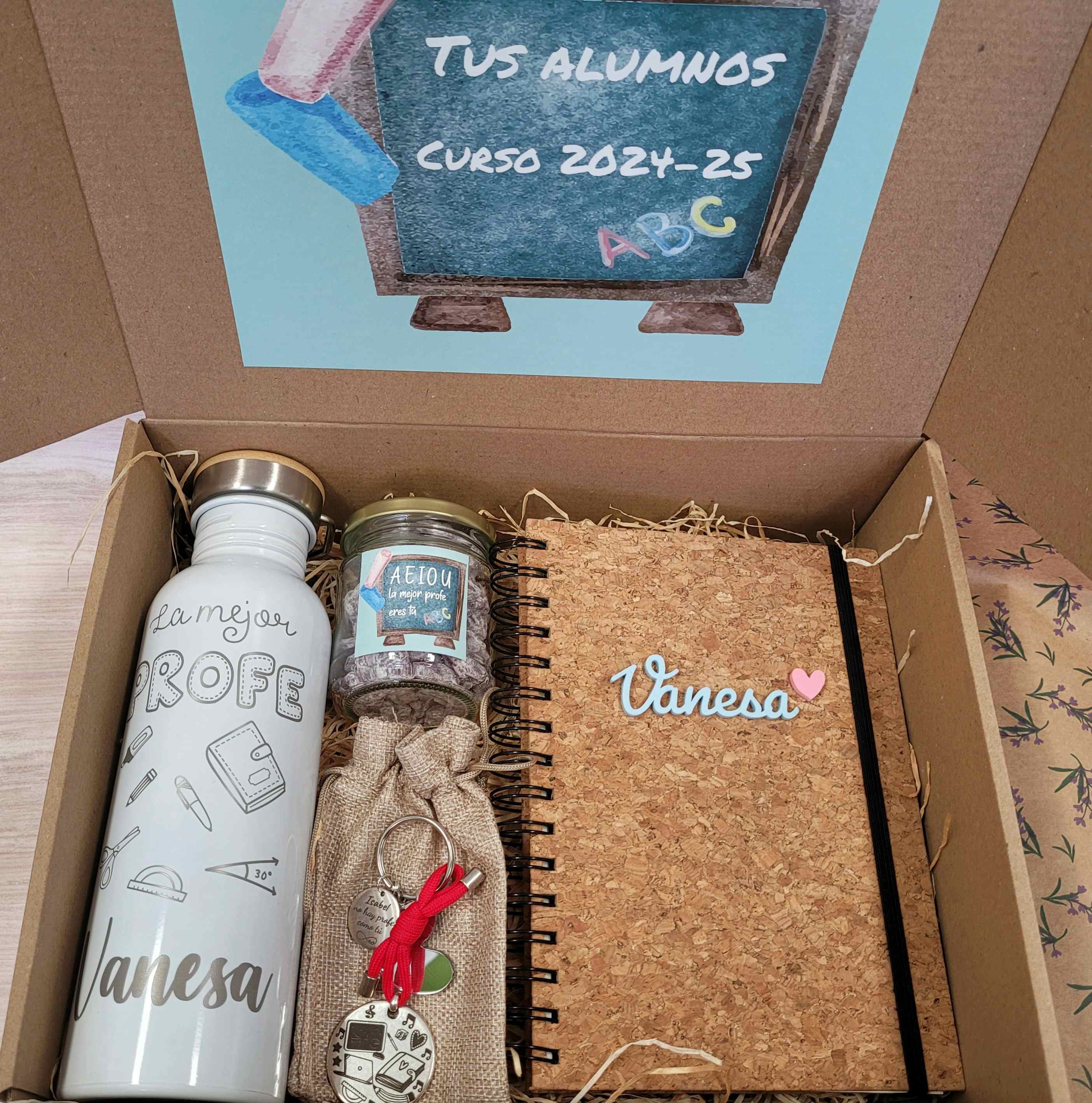 Regalo box profe con llavero