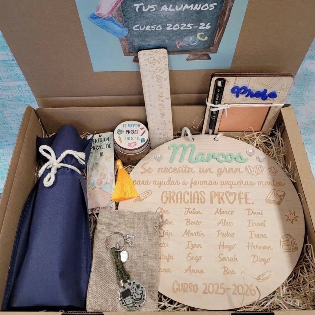Caja regalo profesor