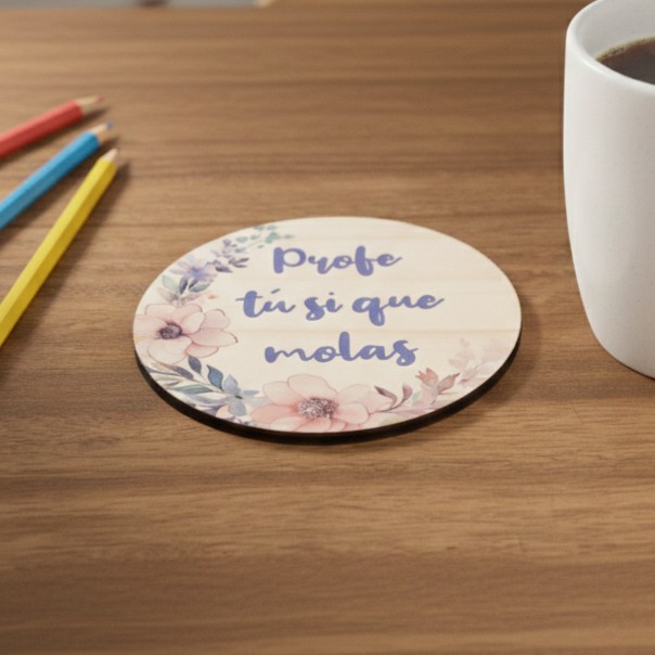 Placa posavasos profe