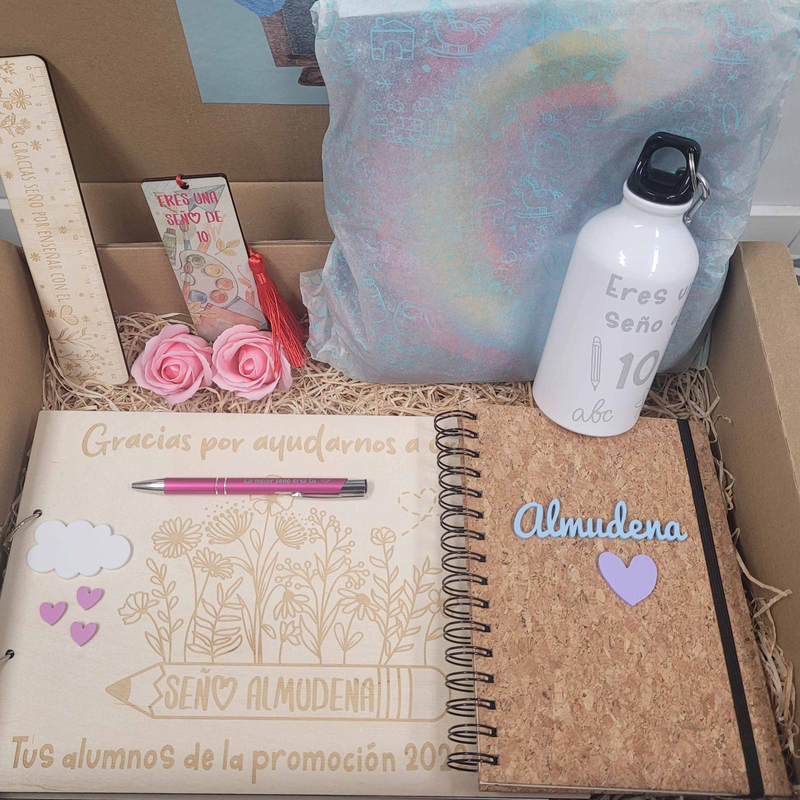 Caja regalo maestra promoción infantil