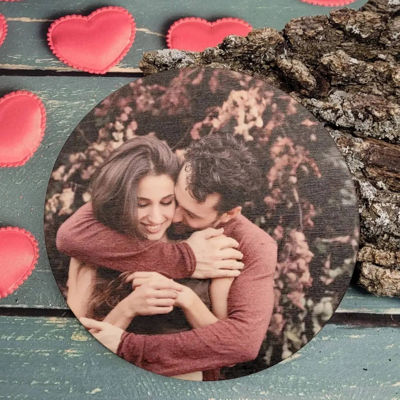 Placa madera impresa San Valentín