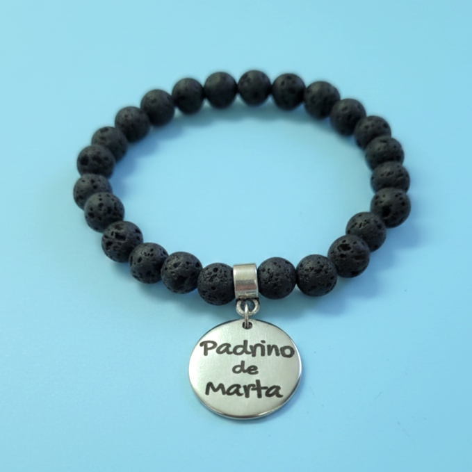 Pulsera padrino personalizada bolass