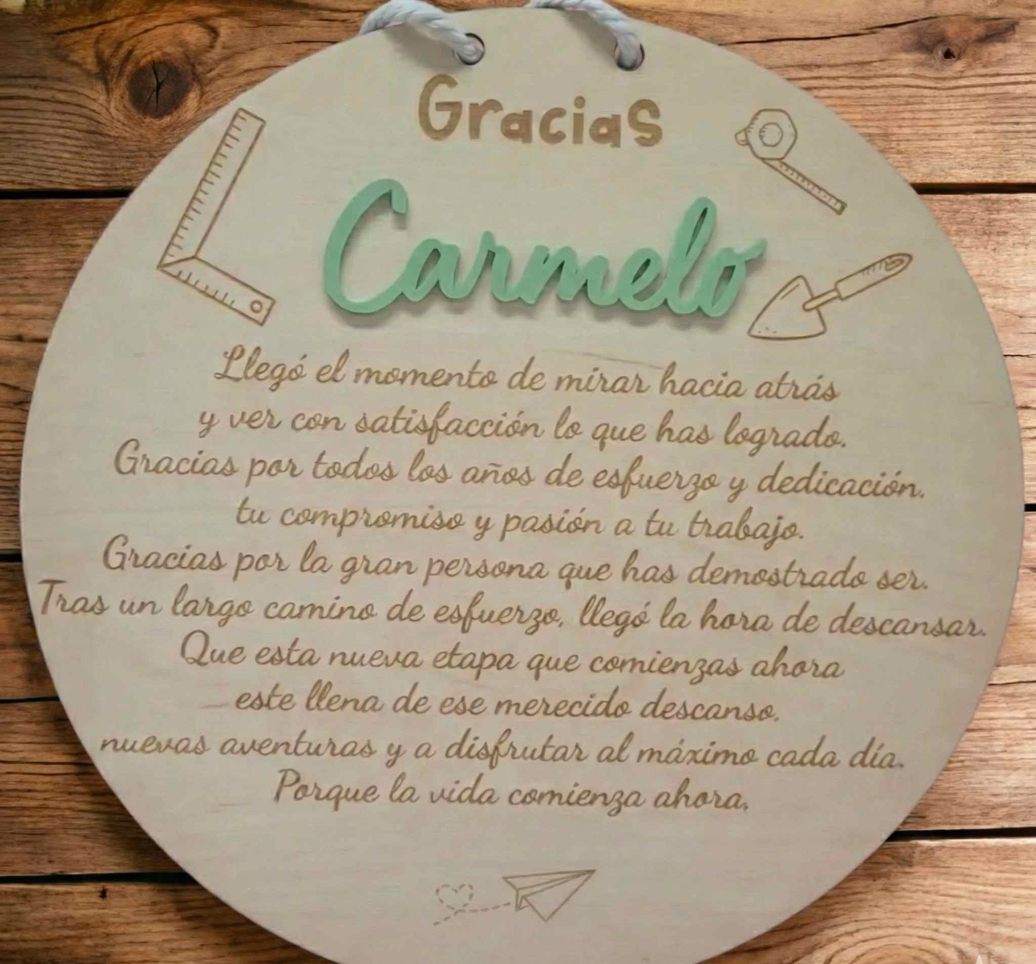 Regalo colectivo jubilación albañil
