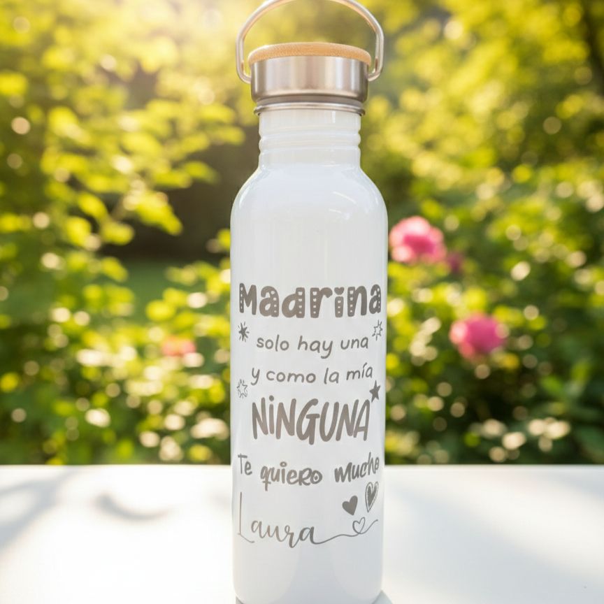 Botella personalizada madrina