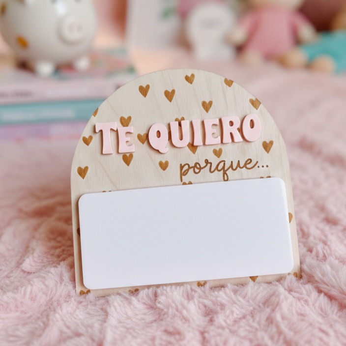 Placa te quiero porque