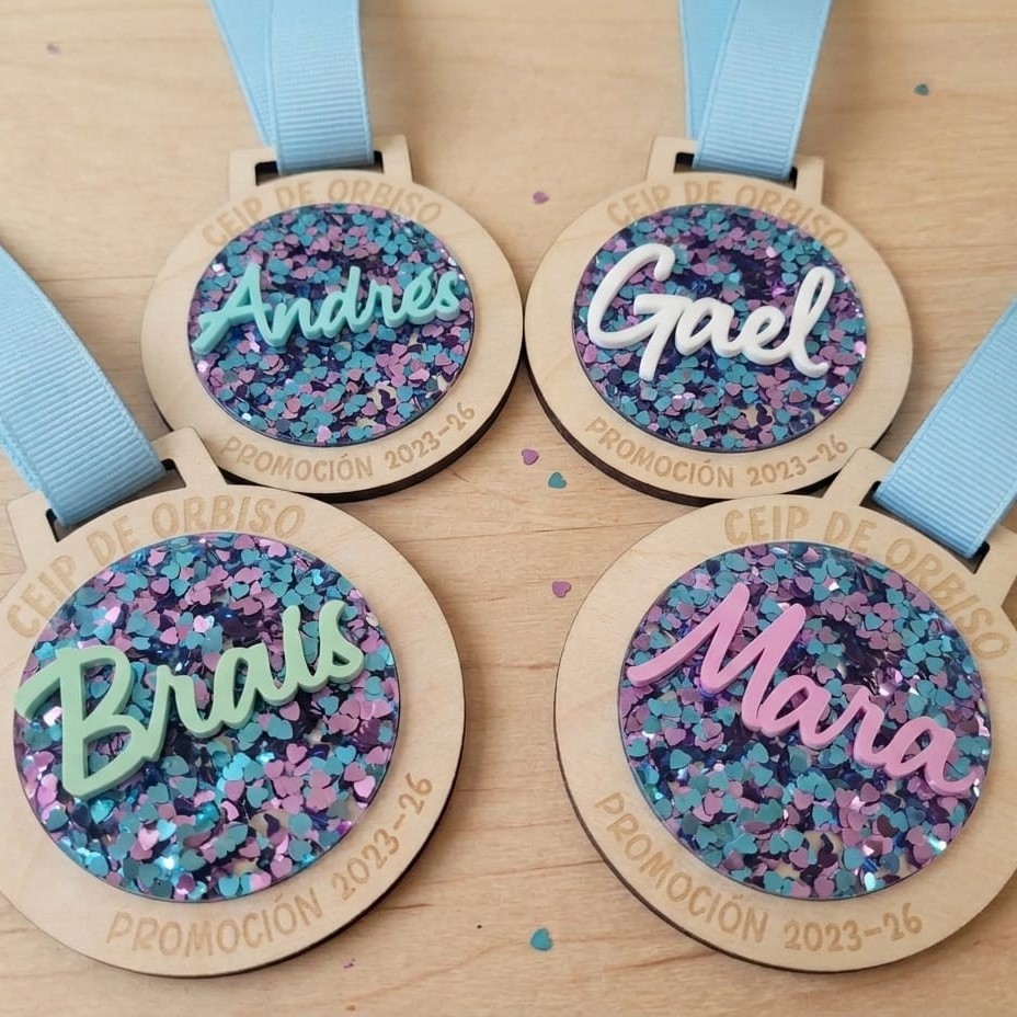 Medalla graduación topos